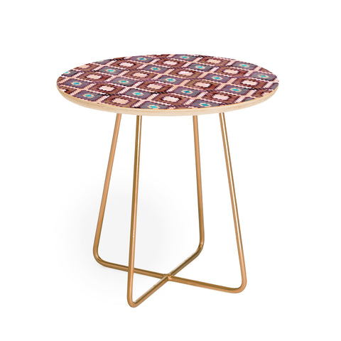 Schatzi Brown Merri Diamond Dusty Round Side Table