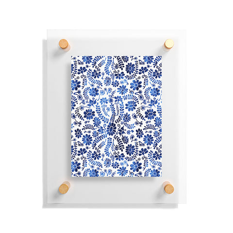 Schatzi Brown Mexico City Flower Blue Floating Acrylic Print