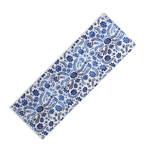 Schatzi Brown Mexico City Flower Blue Yoga Mat