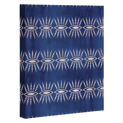 Schatzi Brown Mila Eye Stripe Indigo Art Canvas