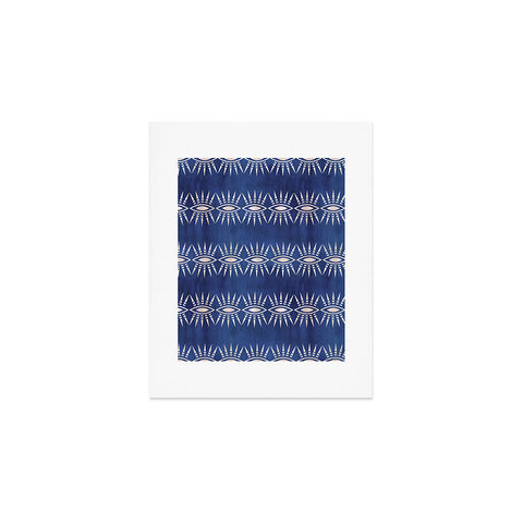 Schatzi Brown Mila Eye Stripe Indigo Art Print
