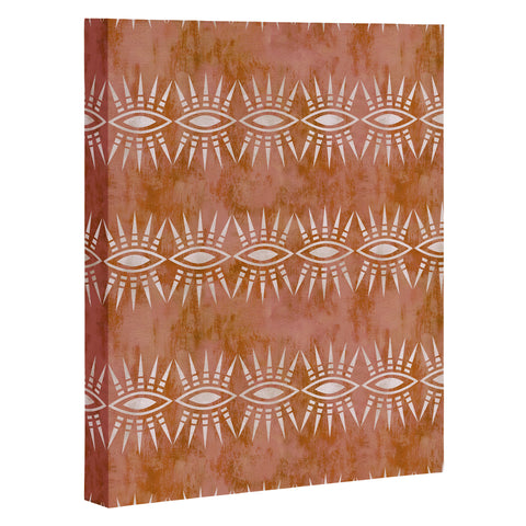 Schatzi Brown Mila Eye Stripe Rust Art Canvas