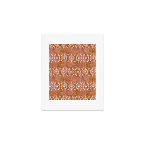 Schatzi Brown Mila Eye Stripe Rust Art Print