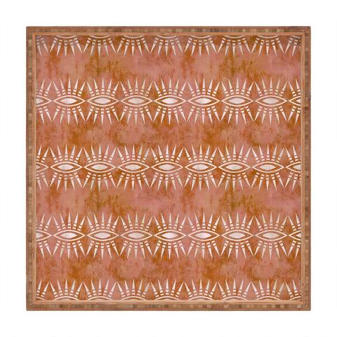 Schatzi Brown Mila Eye Stripe Rust Square Tray