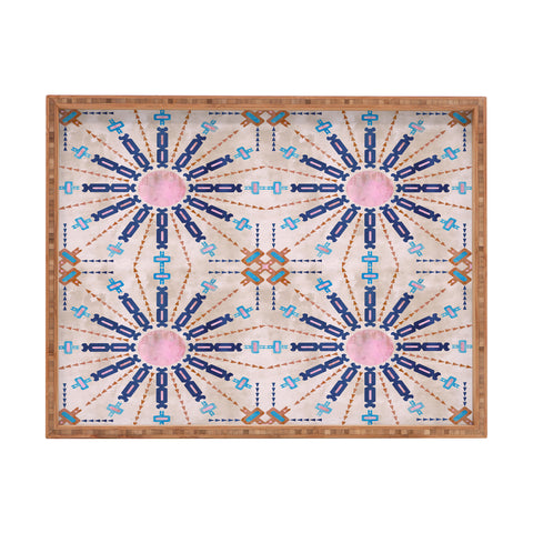 Schatzi Brown Mila Farmhouse Beige Rectangular Tray