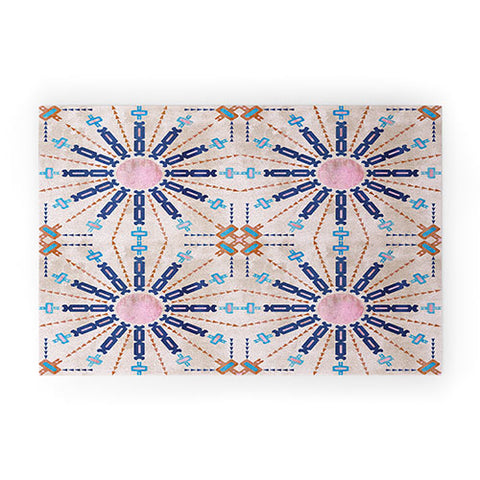 Schatzi Brown Mila Farmhouse Beige Welcome Mat