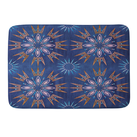 Schatzi Brown Mila Farmhouse Indigo Memory Foam Bath Mat
