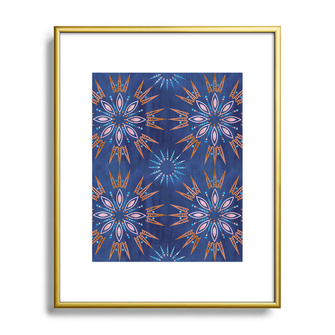 Schatzi Brown Mila Farmhouse Indigo Metal Framed Art Print