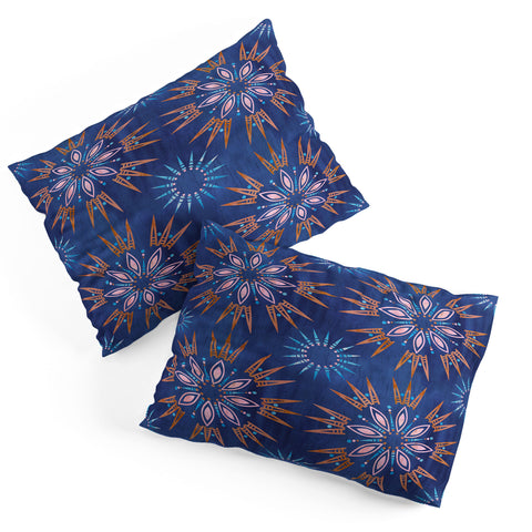 Schatzi Brown Mila Farmhouse Indigo Pillow Shams