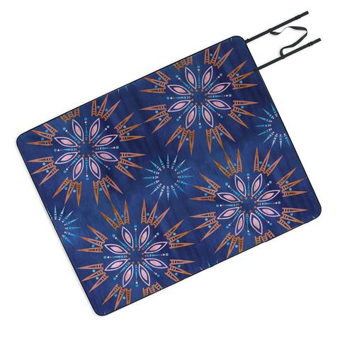 Schatzi Brown Mila Farmhouse Indigo Picnic Blanket