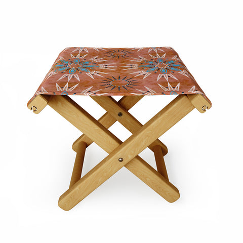 Schatzi Brown Mila Farmhouse Rust Folding Stool