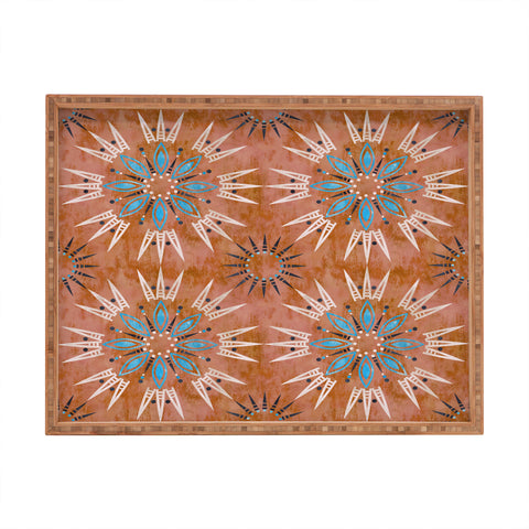 Schatzi Brown Mila Farmhouse Rust Rectangular Tray