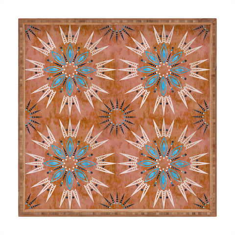 Schatzi Brown Mila Farmhouse Rust Square Tray