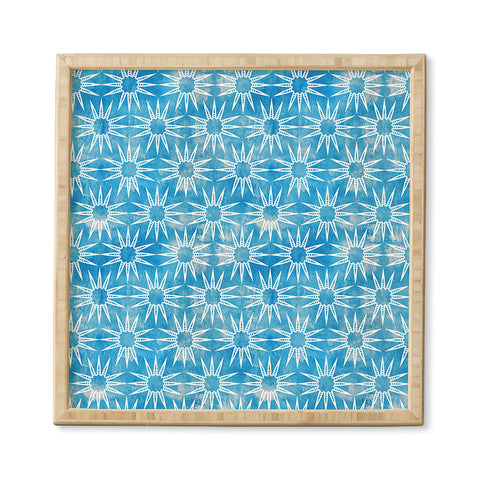 Schatzi Brown Mila Farmhouse Turquoise Sun Framed Wall Art