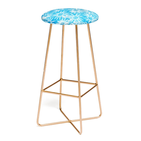 Schatzi Brown Mila Farmhouse Turquoise Sun Bar Stool
