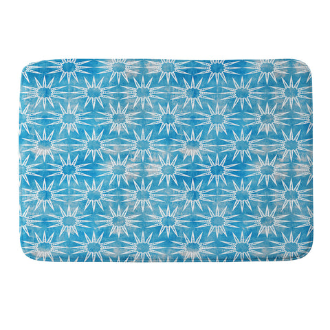 Schatzi Brown Mila Farmhouse Turquoise Sun Memory Foam Bath Mat