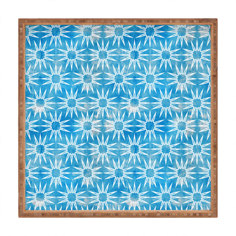 Schatzi Brown Mila Farmhouse Turquoise Sun Square Tray