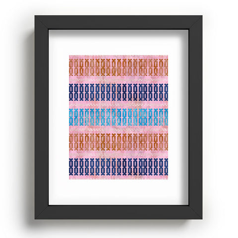 Schatzi Brown Mila Stripe Multi Recessed Framing Rectangle