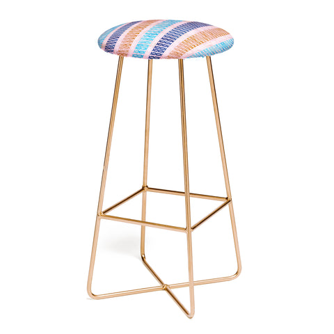 Schatzi Brown Mila Stripe Multi Bar Stool