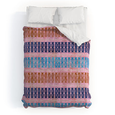 Schatzi Brown Mila Stripe Multi Comforter