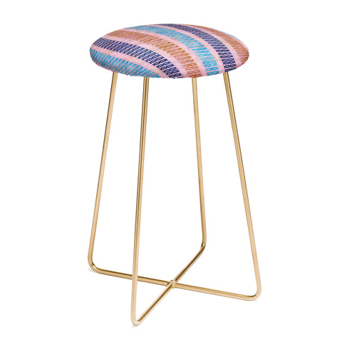 Schatzi Brown Mila Stripe Multi Counter Stool