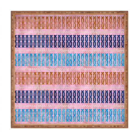 Schatzi Brown Mila Stripe Multi Square Tray