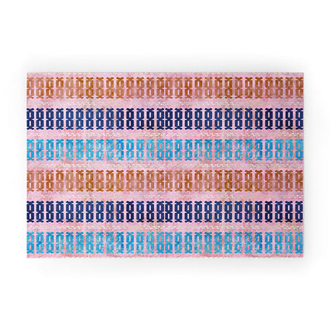 Schatzi Brown Mila Stripe Multi Welcome Mat