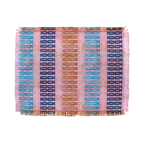 Schatzi Brown Mila Stripe Multi Throw Blanket