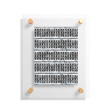 Schatzi Brown Mila Stripe White Floating Acrylic Print