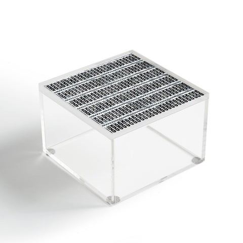 Schatzi Brown Mila Stripe White Acrylic Box
