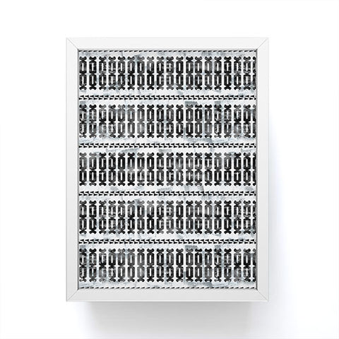 Schatzi Brown Mila Stripe White Framed Mini Art Print