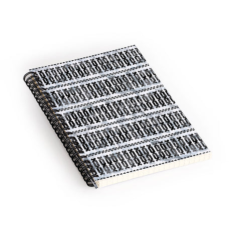 Schatzi Brown Mila Stripe White Spiral Notebook