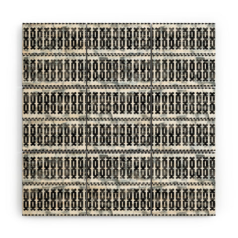 Schatzi Brown Mila Stripe White Wood Wall Mural