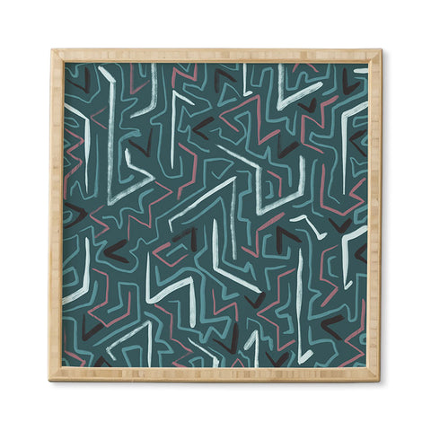 Schatzi Brown Modern Line Midnight Framed Wall Art