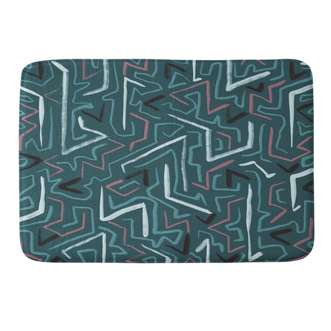 Schatzi Brown Modern Line Midnight Memory Foam Bath Mat