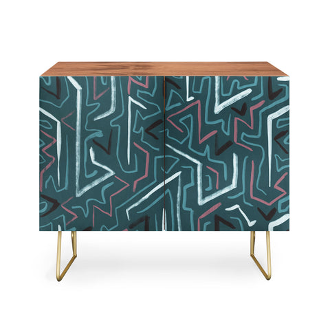 Schatzi Brown Modern Line Midnight Credenza