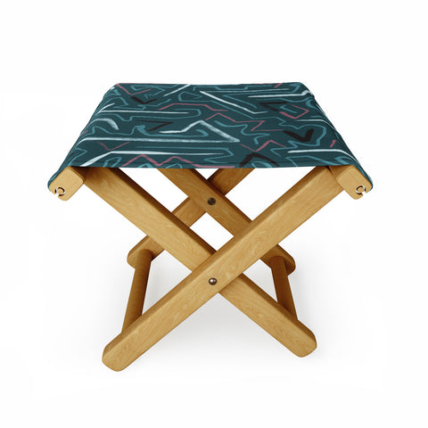 Schatzi Brown Modern Line Midnight Folding Stool