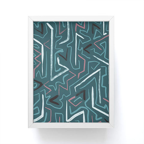 Schatzi Brown Modern Line Midnight Framed Mini Art Print