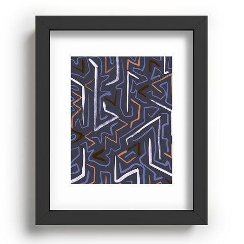 Schatzi Brown Modern Line Plum Recessed Framing Rectangle
