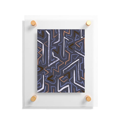 Schatzi Brown Modern Line Plum Floating Acrylic Print