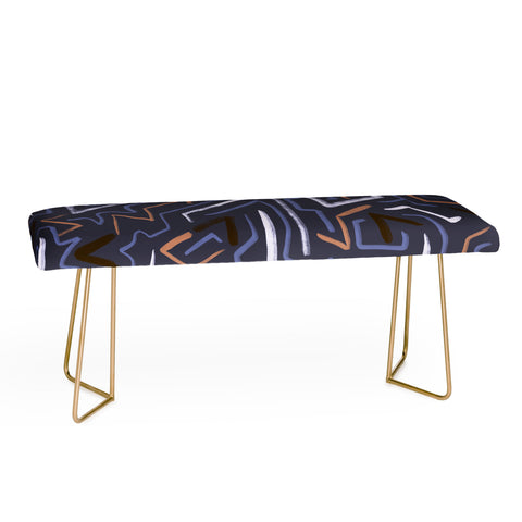 Schatzi Brown Modern Line Plum Bench