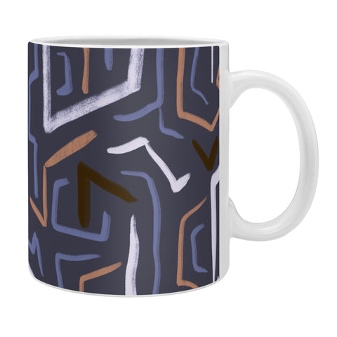 Schatzi Brown Modern Line Plum Coffee Mug