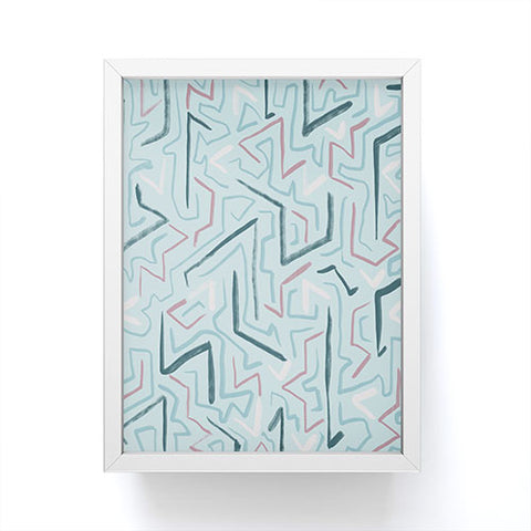 Schatzi Brown Modern Line Zepher Framed Mini Art Print