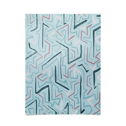 Schatzi Brown Modern Line Zepher Poster