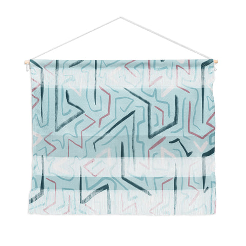 Schatzi Brown Modern Line Zepher Wall Hanging Landscape