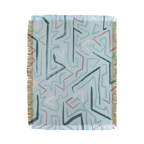Schatzi Brown Modern Line Zepher Throw Blanket