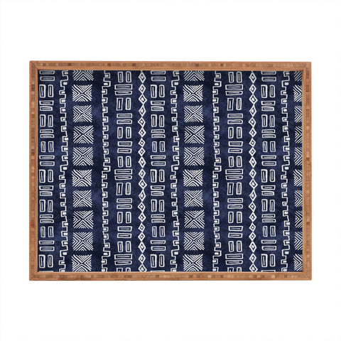 Schatzi Brown Modern Mud cloth 6 Ink Rectangular Tray