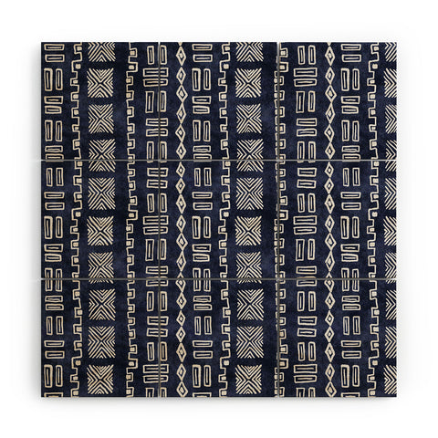 Schatzi Brown Modern Mud cloth 6 Ink Wood Wall Mural