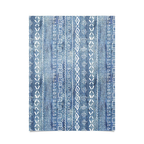 Schatzi Brown Modern Mudcloth Light Denim Poster