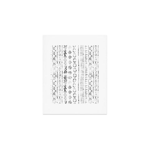 Schatzi Brown Modern Mudcloth Snow Art Print